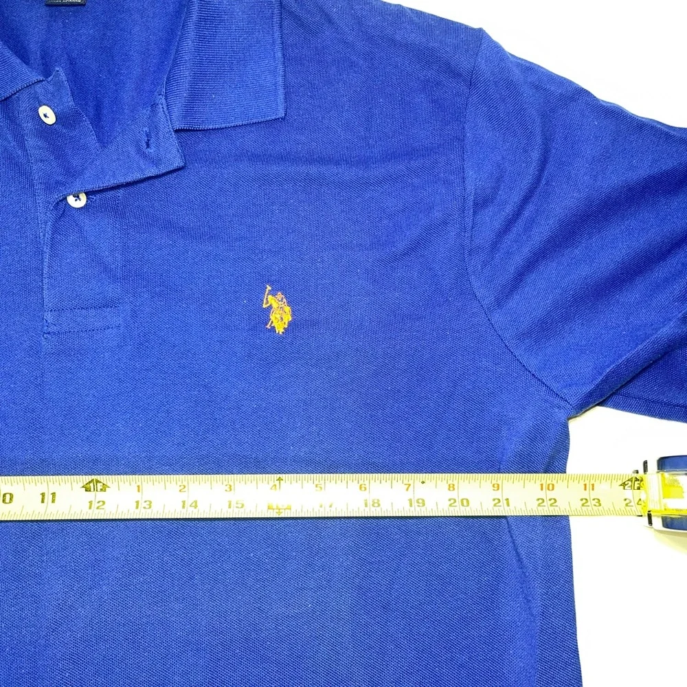 U.S. Polo Assn. Men's 2XL Royal Blue Short Sleeve Polo Shirt - Picture 5 of 11